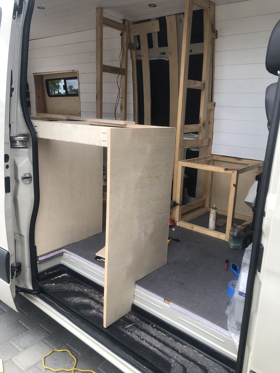 The Captiva — cabinetry installation in progress