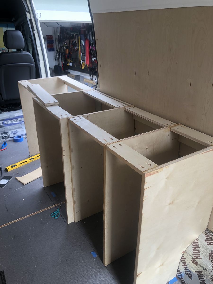 The Captiva — rear interior cabinetry framing